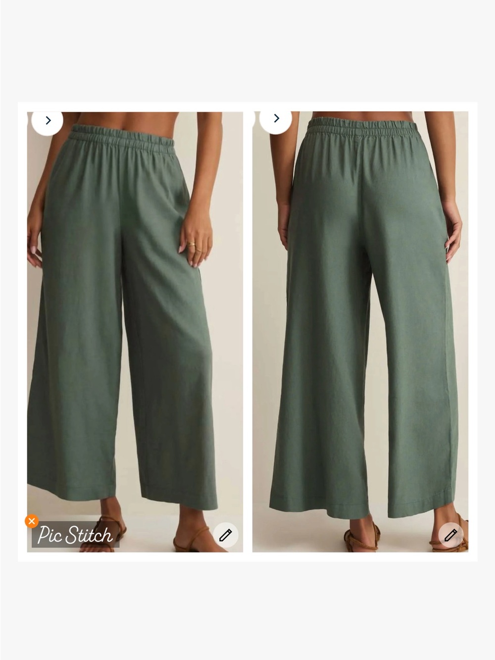 Z Supply Scout Linen Blend Pants Evergreen